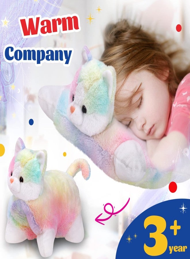 Glow Guards 16" Rainbow Cat Plush Pillow,Cute Kitty Stuffed Animal Soft Lovely Colorful Toy,Bedtime Sofa Decors,Christmas Birthday Children's Day Hoilday Gift for Toddler Kids - Image 5