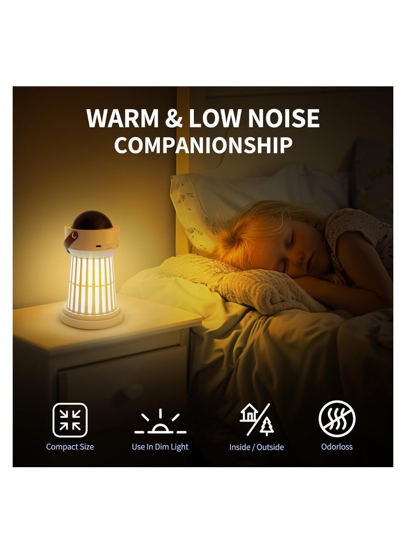 SOLARAE مصباح قاتل البعوض، جهاز صعق الحشرات داخلي وخارجي، جهاز صعق البعوض مع ضوء LED، 2 في 1 قاتل بعوض عديم الرائحة وفيزيائي، 4000 فولت جهاز صعق الذباب للباحة، الحديقة، مع عرض سماء مرصعة بالنجوم - Image 5