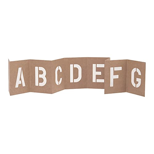 HY-KO Products ST-4 Number & Letter Stencils, 4 Inch, Tan - Image 3