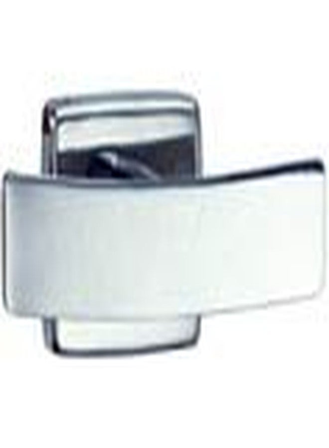 Bobrick B-672 Surface Mount Contoured Double Robe Hook - Polished Stainless Steel - 4"