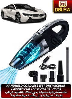Rechargeable Handheld Car Vacuum Cleaner Wet Dry Cordless Mite Remover Portable Strong powerful Suction For Home Automotives Dust Pet Hair Sofa Carpet Cleaning Computer Keyboard