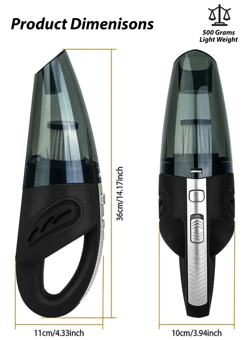 DBLEW - Rechargeable Handheld Car Vacuum Cleaner Wet Dry Cordless Mite Remover Portable Strong powerful Suction For Home Automotives Dust Pet Hair Sofa Carpet Cleaning Computer Keyboard - Image 1