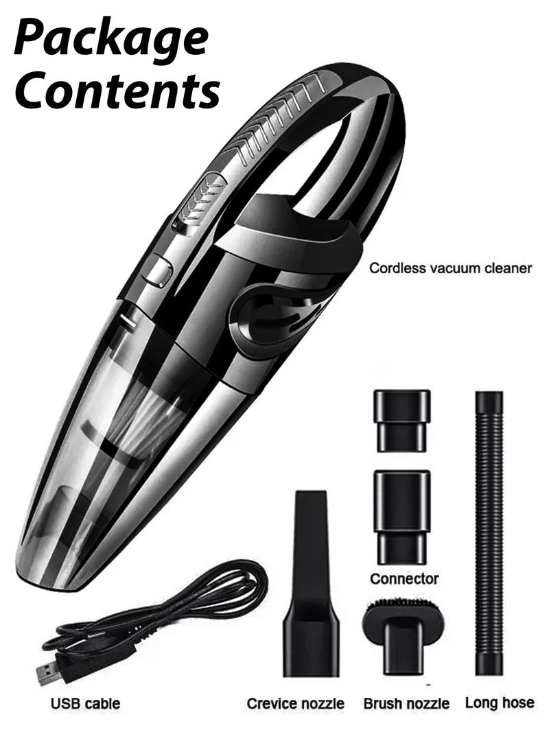 DBLEW - Rechargeable Handheld Car Vacuum Cleaner Wet Dry Cordless Mite Remover Portable Strong powerful Suction For Home Automotives Dust Pet Hair Sofa Carpet Cleaning Computer Keyboard - Image 1