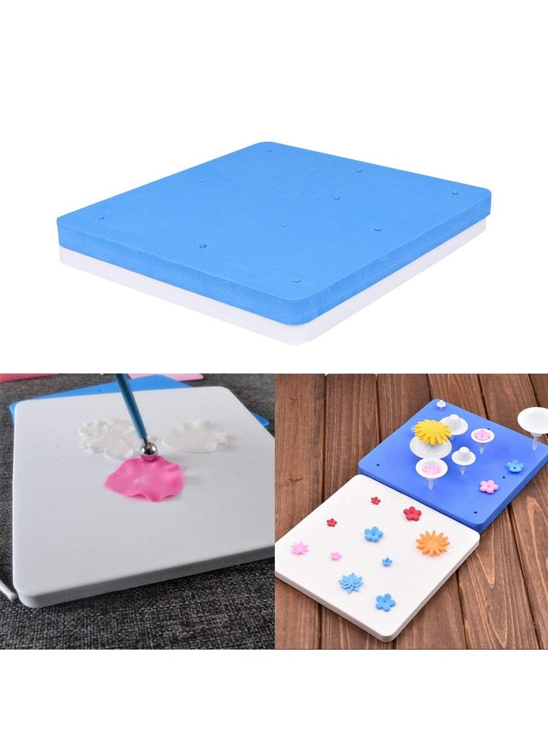 BAKING SET Baking Set 12 Hole Foam Pad for Fondant Flowers Cooling Rack Fondant Article Pack of 1  - Image 1