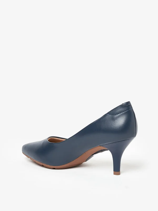 مودار Modare Ladies Mid Heel Shoes Navy Blue | Made In Brazil