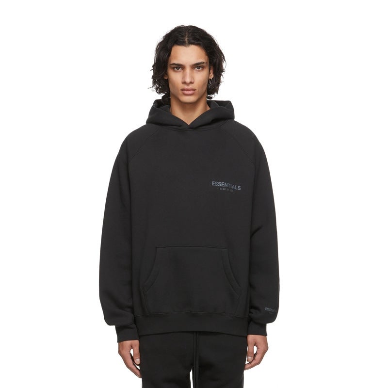 ESSENTIALSZONE FOG Hoodie Unisex Autumn Winter Streetwear Charcoal Gray plus velvet is too large