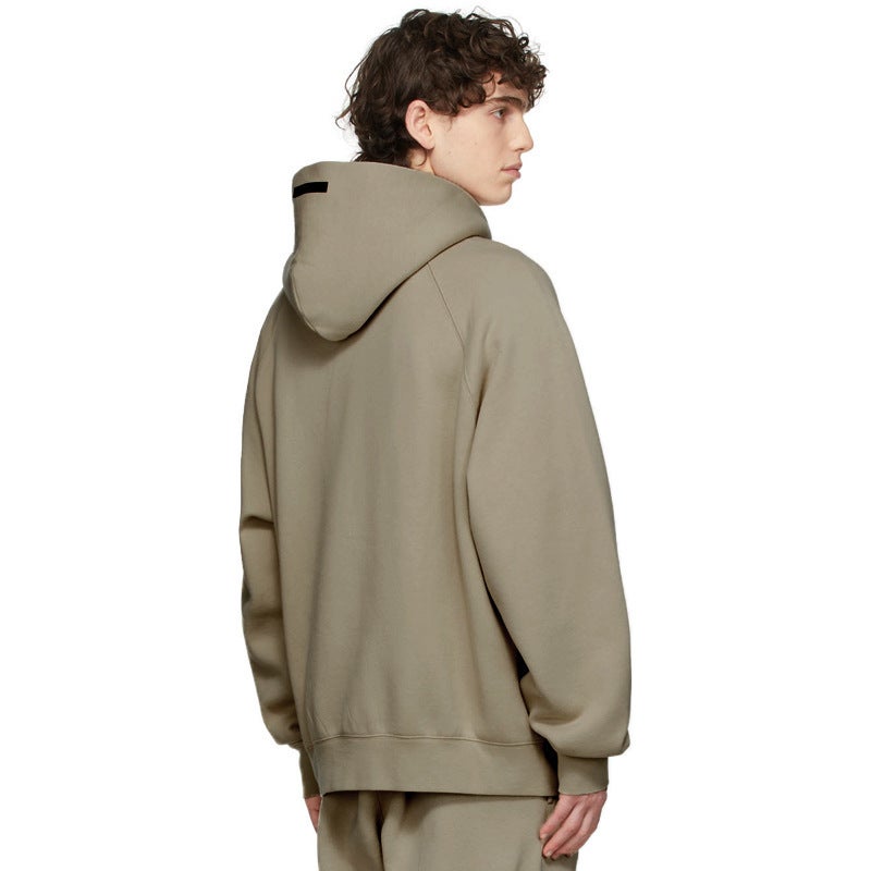 ESSENTIALSZONE FOG Hoodie Unisex Autumn Winter Streetwear Charcoal Gray plus velvet is too large