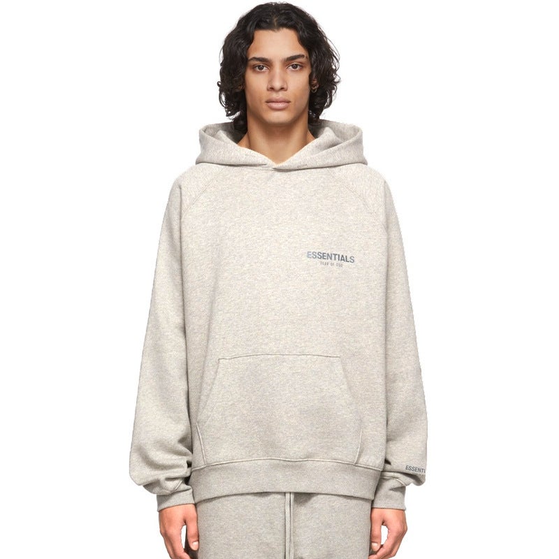ESSENTIALSZONE FOG Hoodie Unisex Autumn Winter Streetwear Charcoal Gray plus velvet is too large