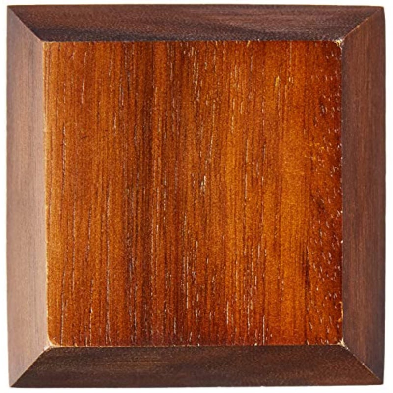 Lipper International Acacia Wood Small Square Bowls | For Condiments | Hand Wash Only | Brown | Set of 2 - Image 5