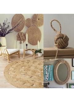 SUNRISE Jute Rope,6mm Thick,91.44m,Strong Hemp Twine Cord For DIY Crafts, Decoration, Gift Wrapping, Garden, Hanging and Packing And Pets Eco Friendly Durable Utility Rope  - Image 4