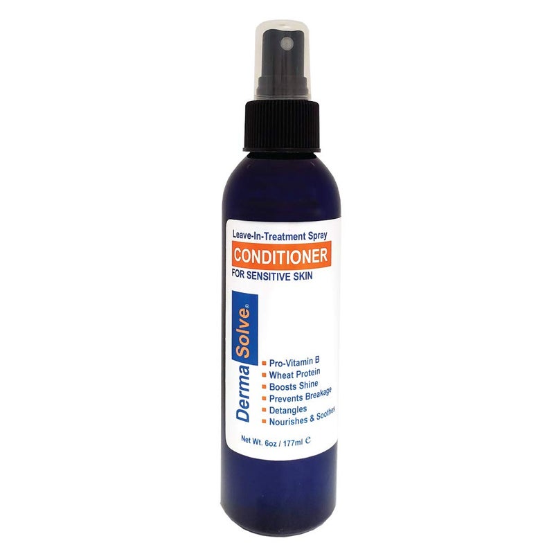 Dermasolve Psoriasis Leave-In-Treatment and Styling Spray Conditioner for Seborrheic Dermatitis, Sensitive Skin, Detangle, De-Flake, Soothing Anti Dandruff, Dry Scalp Repair for Damaged Hair - Image 1
