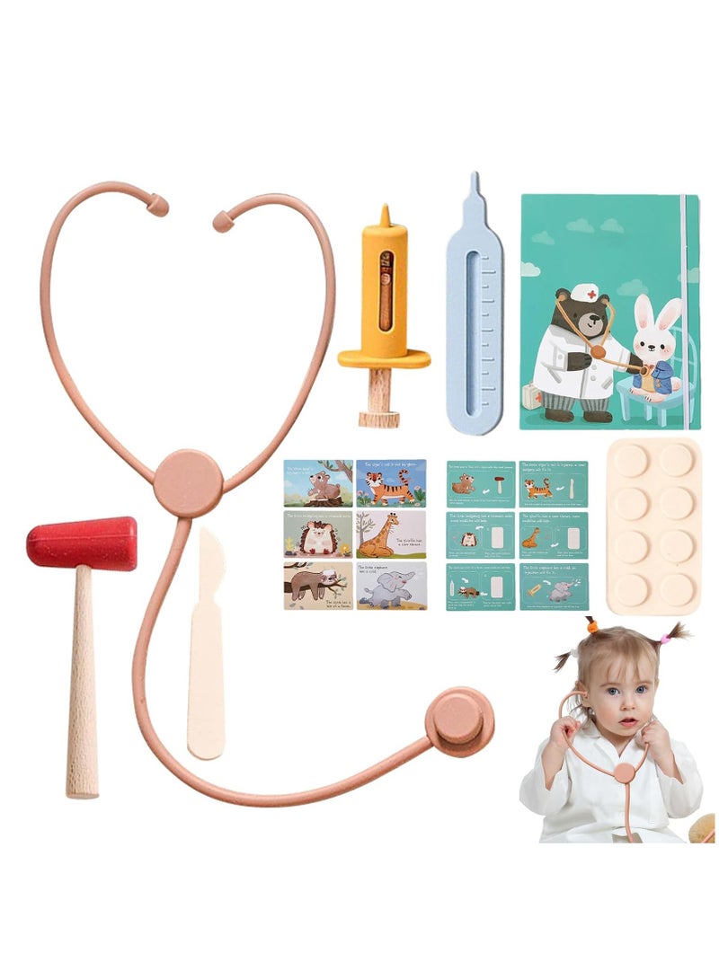 CMGTYYD Doctors Set for Kids, Kids Doctors Set, Toddler Doctor Kit, Pretend Role Play Doctor Medical Kit with Realistic Stethoscope, doctor Playsets Educational Toys for 2 3 4 5 6 Years Old Boys Girls Gifts - Image 1