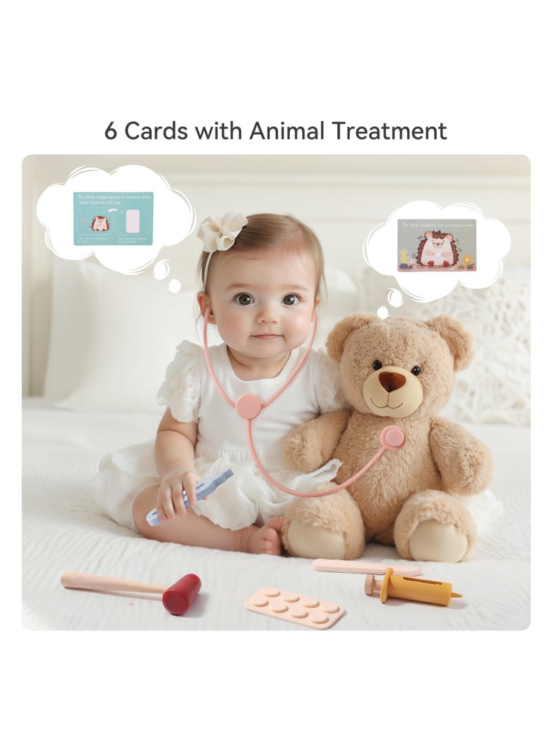 CMGTYYD Doctors Set for Kids, Kids Doctors Set, Toddler Doctor Kit, Pretend Role Play Doctor Medical Kit with Realistic Stethoscope, doctor Playsets Educational Toys for 2 3 4 5 6 Years Old Boys Girls Gifts - Image 2