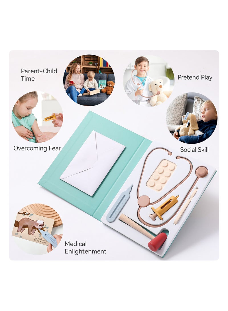 CMGTYYD Doctors Set for Kids, Kids Doctors Set, Toddler Doctor Kit, Pretend Role Play Doctor Medical Kit with Realistic Stethoscope, doctor Playsets Educational Toys for 2 3 4 5 6 Years Old Boys Girls Gifts - Image 3