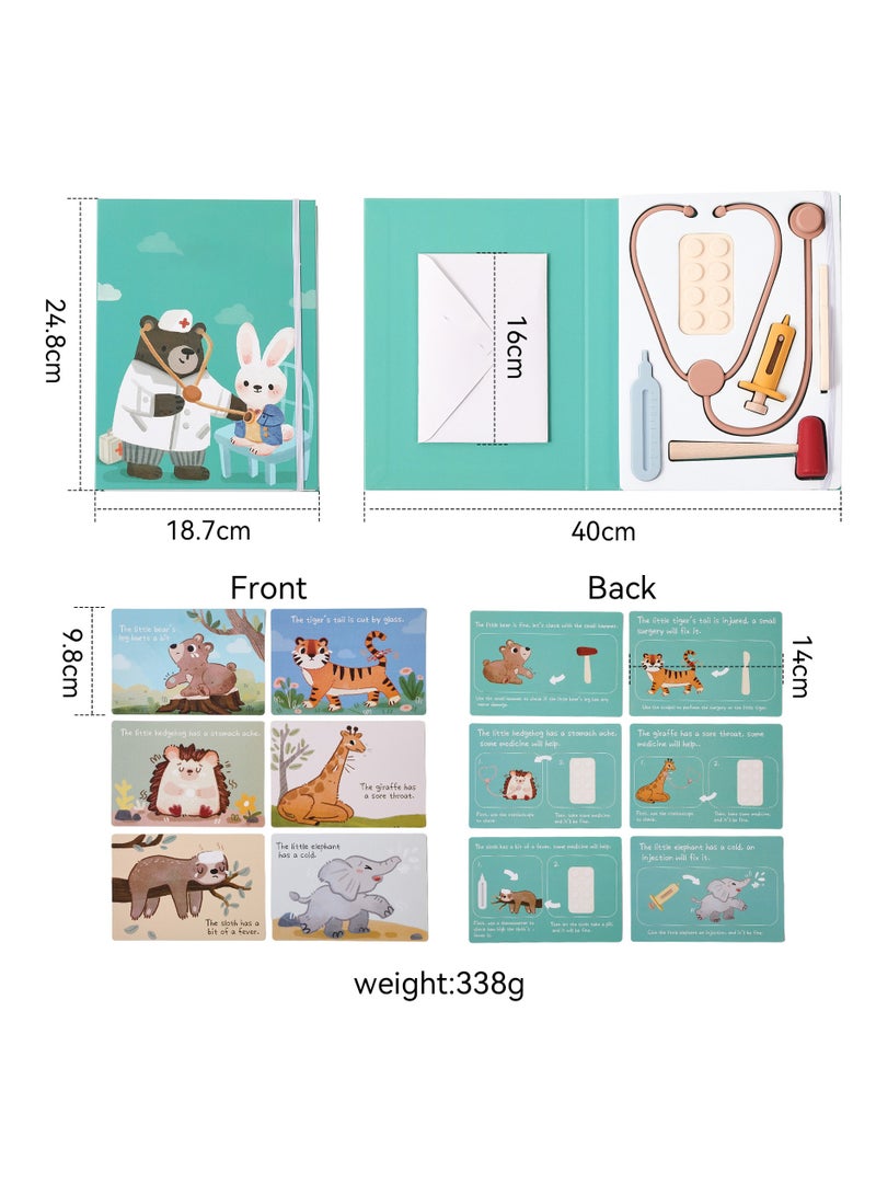 CMGTYYD Doctors Set for Kids, Kids Doctors Set, Toddler Doctor Kit, Pretend Role Play Doctor Medical Kit with Realistic Stethoscope, doctor Playsets Educational Toys for 2 3 4 5 6 Years Old Boys Girls Gifts - Image 5