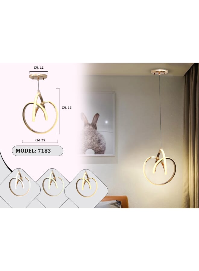 بيست باور مصباح معلق LED فردي حديث 7183-1 إضاءة داخلية ليد مع إضاءة رائعة| تركيبات سقف أنيقة للديكورات الداخلية الحديثة - Image 3