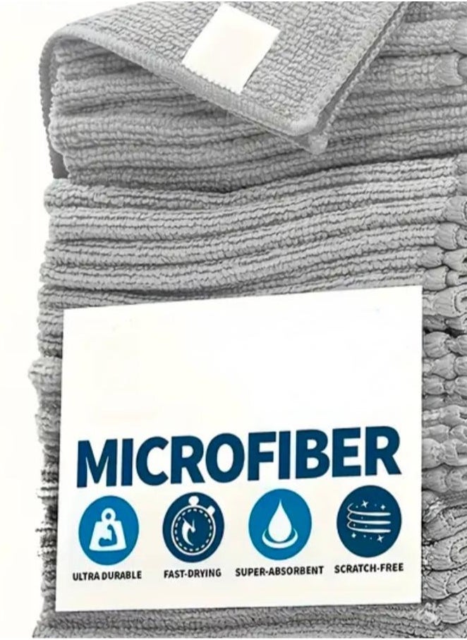 CleanWave - The Pure Effect 5-PCS, Ultra-Absorbent Microfiber Car Towel Set – Quick-Dry,(5-PCS - 25 * 25CM), Scratch-Free Cleaning Cloths for Cars, Househould, Windows & Detailing, Car Cleaning Tools, Soft Reusable  - Image 1