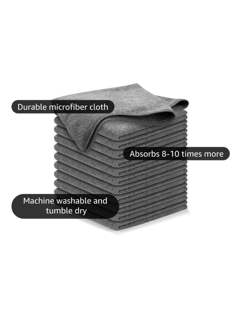 CleanWave - The Pure Effect 5-PCS, Ultra-Absorbent Microfiber Car Towel Set – Quick-Dry,(5-PCS - 25 * 25CM), Scratch-Free Cleaning Cloths for Cars, Househould, Windows & Detailing, Car Cleaning Tools, Soft Reusable  - Image 4