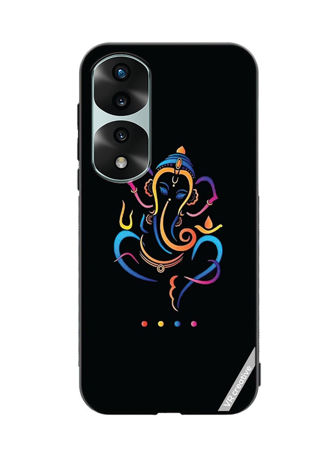 VR CREATIVE Protective Case Cover For Honor 70 Pro Ganesh Ji Design Multicolour - Image 1