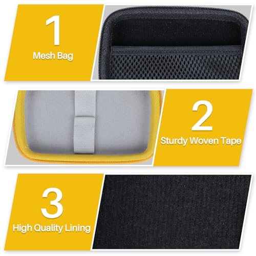 Lebakort Hard Case Compatible with KODAK Mini 2 Retro P210R / Mini Shot 2 Retro C210R Instant Digital Camera Photo Printer, Black Case - Image 4