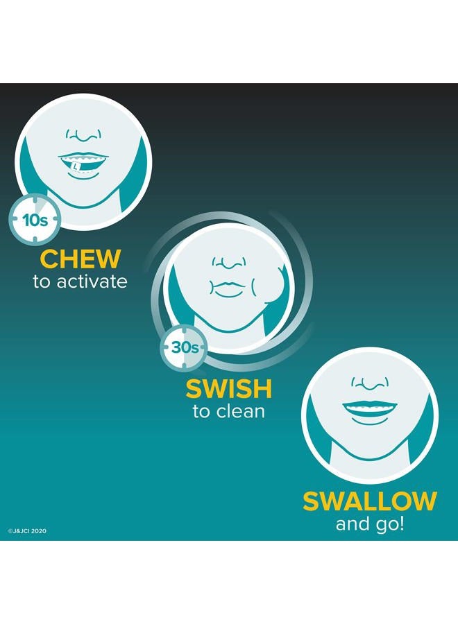 Listerine Ready! Tabs Chewable Mint Tablets with Clean Mint Flavor, Revolutionary 4-Hour Fresh Breath Tablets to Help Fight Bad Breath On-the-Go, Sugar-Free, Alcohol-Free & Kosher, 8 ct - Image 4