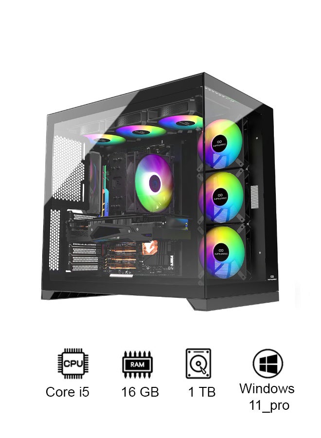 انفني ارك كمبيوتر ألعاب Cube Pro مع معالج Intel Core i5-14400F/16GB DDR5 RAM/1TB SSD/8GB Nvidia GeForce RTX 5060 Ti/Windows 11 Pro - Image 1