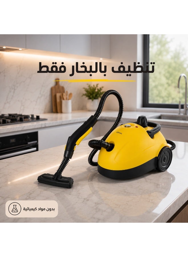 Denx Multi-Purpose Steam Cleaner, 1500W, 3.5 Bar Steam Pressure, 1.2L Water Tank, Up to 25 Minutes Continuous Steam, 3m Power Cord, Chemical-Free Cleaning & Sanitizing for Floors, Kitchens, Bathrooms & Glass - Image 5