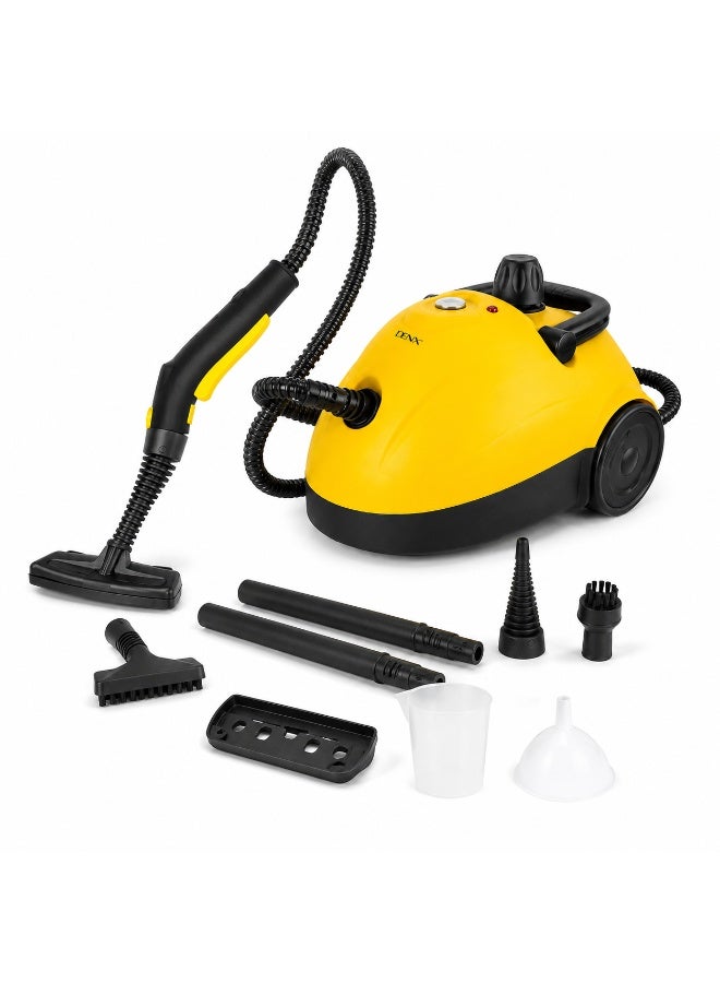 Denx Multi-Purpose Steam Cleaner, 1500W, 3.5 Bar Steam Pressure, 1.2L Water Tank, Up to 25 Minutes Continuous Steam, 3m Power Cord, Chemical-Free Cleaning & Sanitizing for Floors, Kitchens, Bathrooms & Glass - Image 1