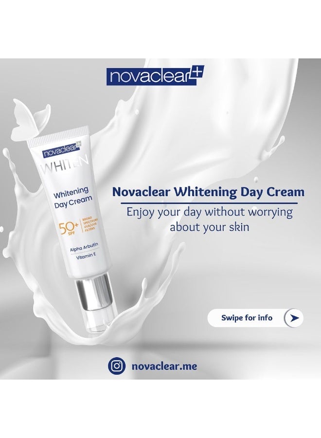 Novaclear Whitening Day Cream – Skin Lightening Moisturizer with Alpha Arbutin, Tranexamic Acid & SPF 50 - Image 3