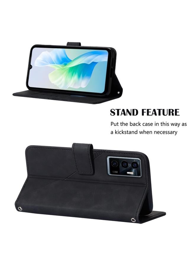 إيروريكس جراب لهاتف vivo S10e 5G / V23e 4G&5G /Y75 4G جراب هاتف جلدي قابل للطي منقوش ثلاثي الأبعاد - Image 5