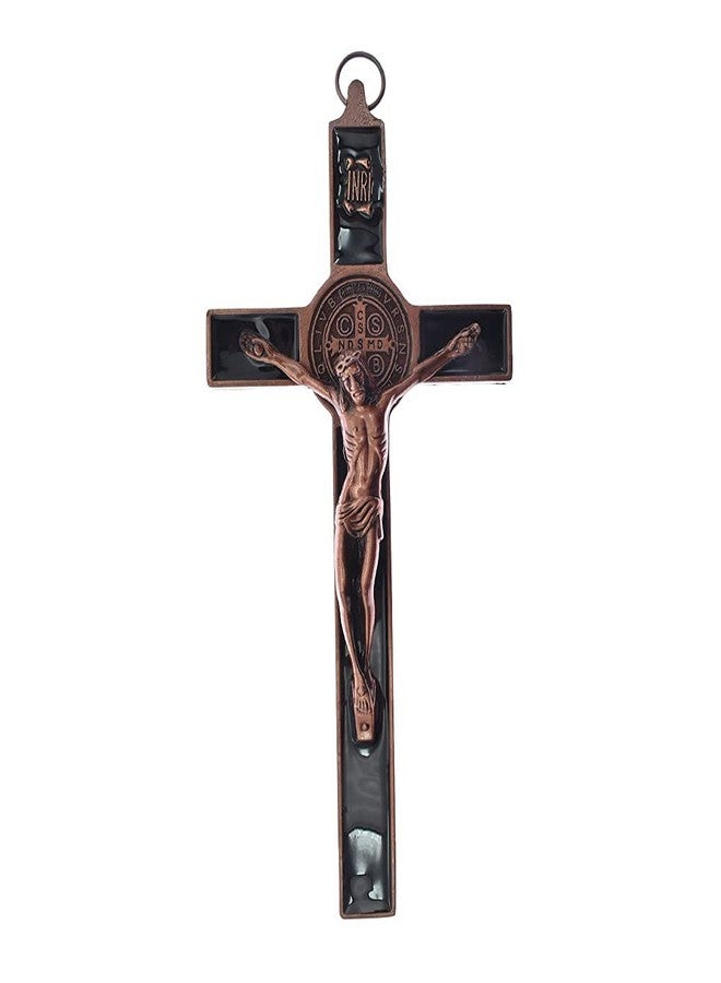 DELLMAO MTYIQS 19.5x9.5cm Crucifix Wall Cross Catholic Saint Cross Jesus Christ Vintage Wall Hanging Cross for Home Decor Wall Cross - Image 1