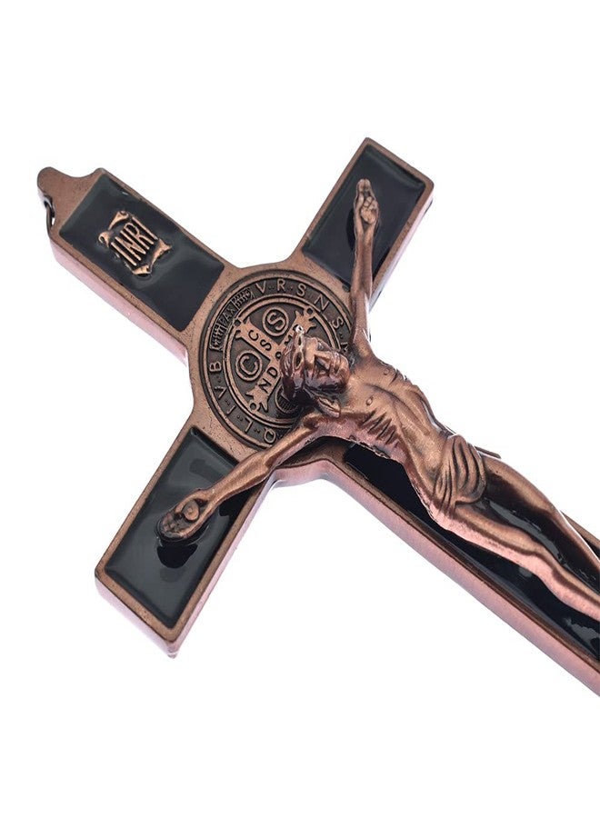 DELLMAO MTYIQS 19.5x9.5cm Crucifix Wall Cross Catholic Saint Cross Jesus Christ Vintage Wall Hanging Cross for Home Decor Wall Cross - Image 5