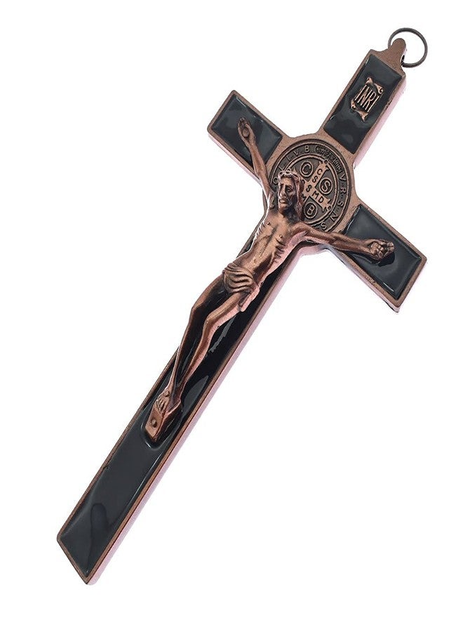 DELLMAO MTYIQS 19.5x9.5cm Crucifix Wall Cross Catholic Saint Cross Jesus Christ Vintage Wall Hanging Cross for Home Decor Wall Cross - Image 3