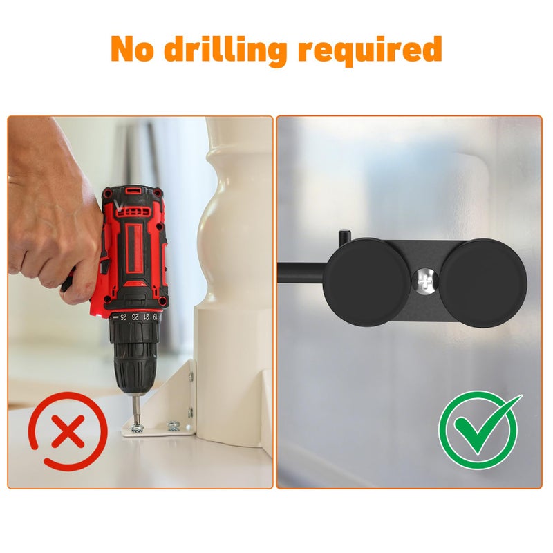 Skyflame Magnetic BBQ Tool Rack - Universal Metal Fridge Organizer Grill Cutlery Holder Towel Hanger - 4 Hooks Storage for Hanging Kitchen Utensils Smoker Tools & Other Accessories, 12" Long - Image 3