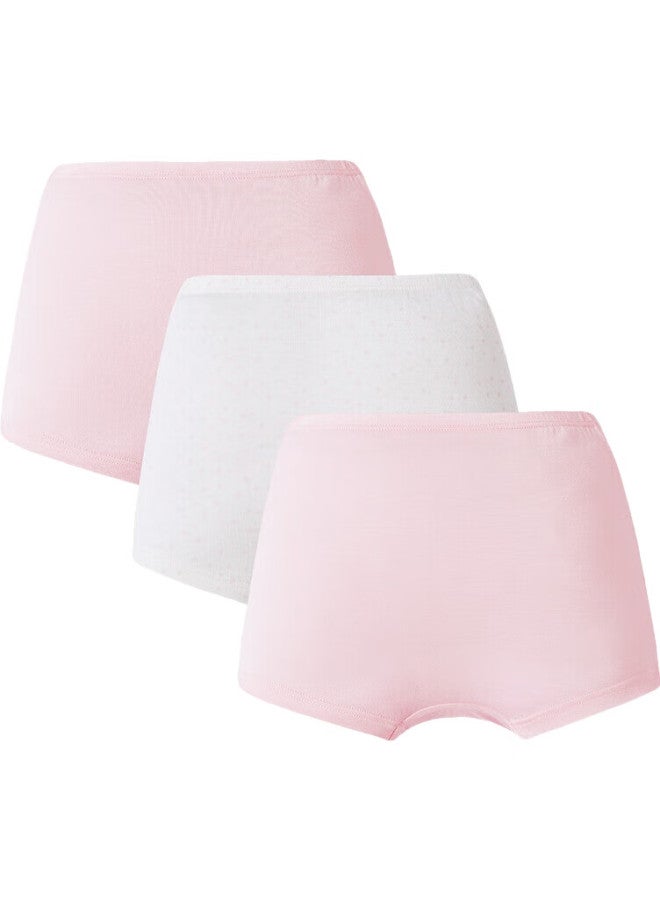 THREEGUN Sanqiang Children'S Modal Girls' Straight-Leg Pants (Pack Of Three) 59048B1, Pink+White+Pink, 130 - Image 2