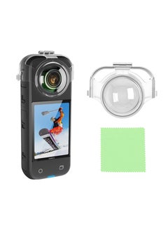 SYOSI Lens Guard for Insta360 X3, Quick-Detach Transparent Water-Proof Shockproof Transparent Cover, Free of Disassembly, Shooting Protective Cover, Lens, Dust-proof, Scratch-Proof and Drop-Proof Shell  - Image 1