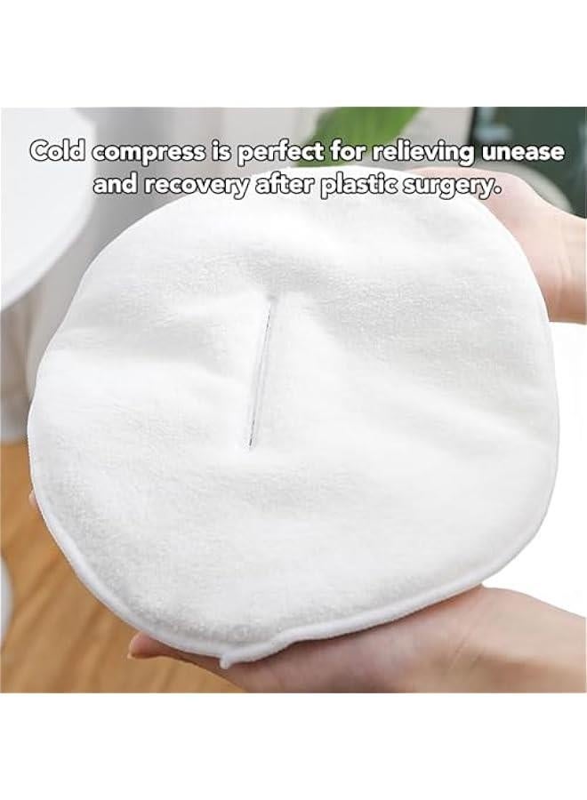 Hot Compress Face Towel Masks, Reusable Facial Steamer Towel, Facial Steamer Towel Mask Skin Care Spa Towel Mask, for Home Beauty Salon, 4Pcs - Image 2