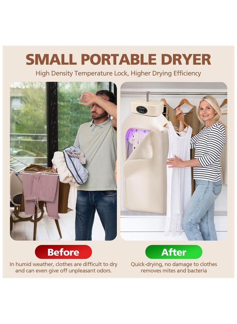 جي جوت مجفف محمول، مجفف ملابس محمول للملابس، الملابس الداخلية، المناشف، ملابس الحيوانات الأليفة، مجفف معلق للغسيل، السفر، التخييم، الشقق الفندقية، السكن الجامعي، المركبات الترفيهية - Image 2