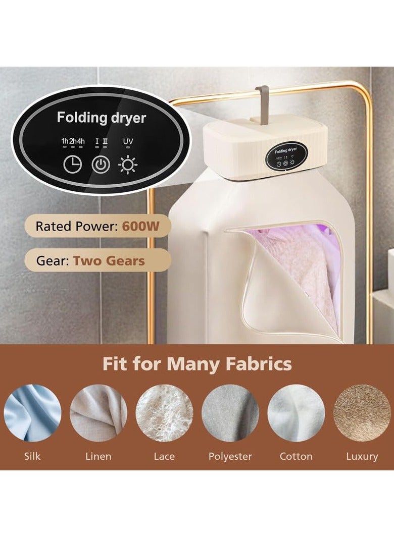 جي جوت مجفف محمول، مجفف ملابس محمول للملابس، الملابس الداخلية، المناشف، ملابس الحيوانات الأليفة، مجفف معلق للغسيل، السفر، التخييم، الشقق الفندقية، السكن الجامعي، المركبات الترفيهية - Image 4