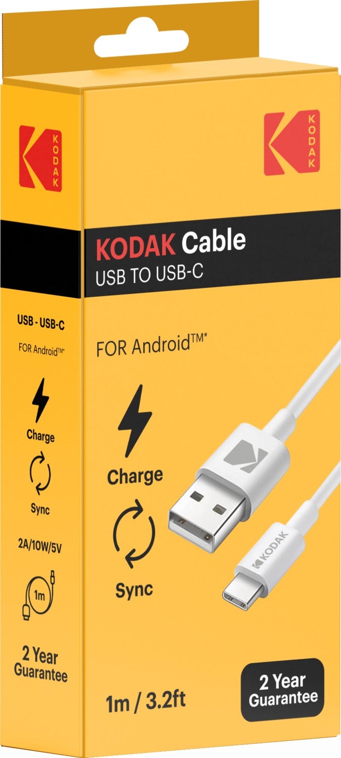 Kodak USB to Type C Cable for Android - 1.0 Meter 