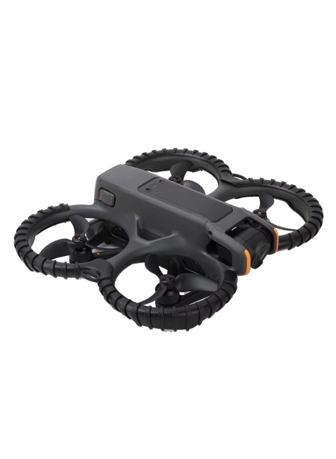 KISSUN Avata 2 Propeller Guard Protector, Anti-Collision Prop Bumper Silicone Protective Cover Ring for DJI Avata 2 Accessories (Black) - Image 1