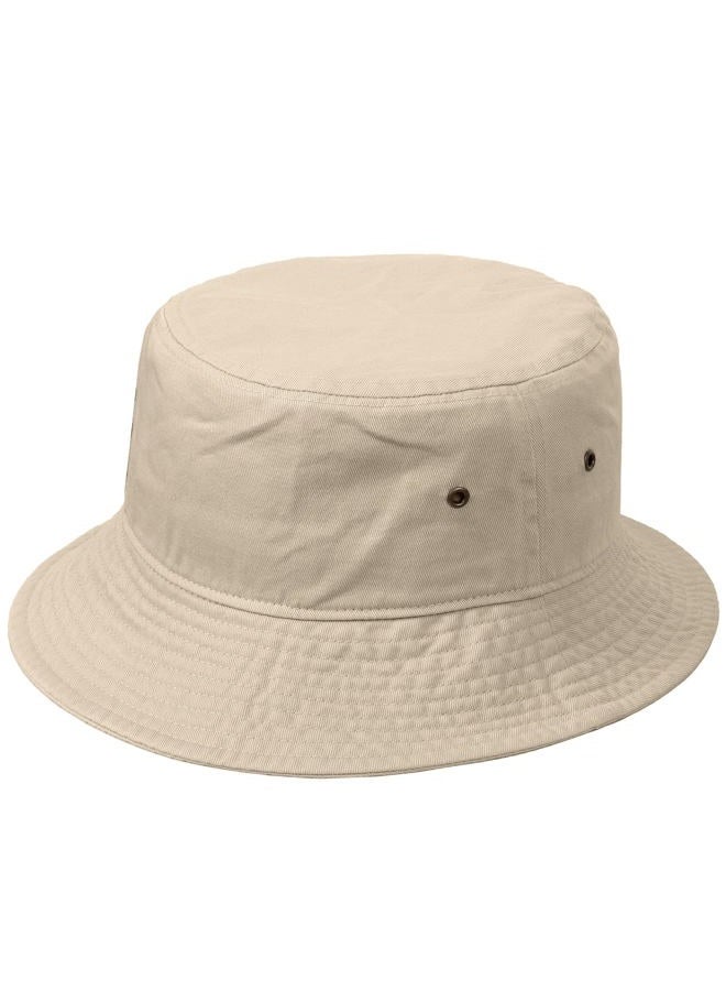 Falari Men Women Unisex Cotton Bucket Hat 100% Cotton Packable for Travel Fishing Hunting Summer Camp (S/M, Putty) - Image 4