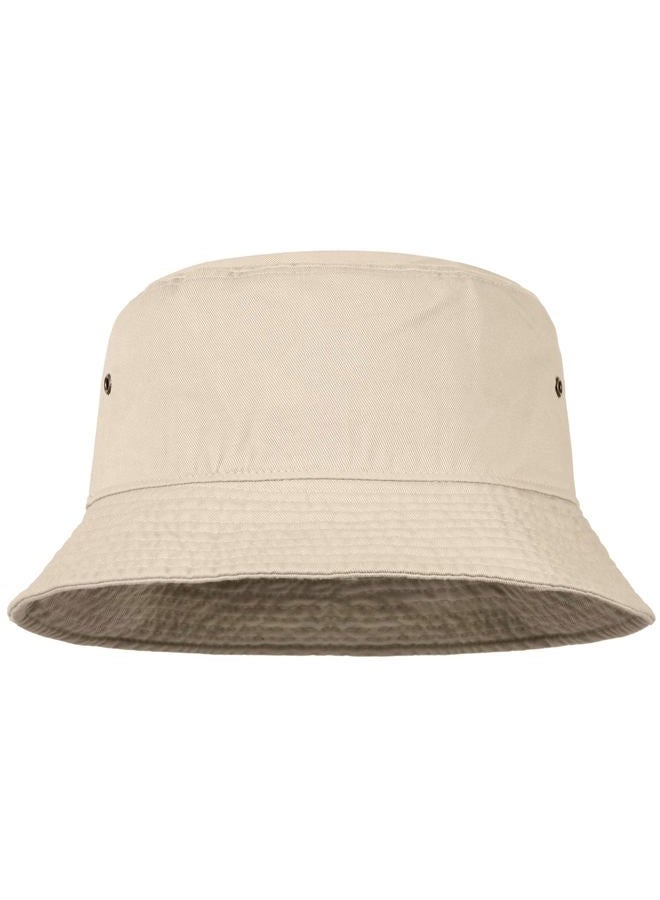 Falari Men Women Unisex Cotton Bucket Hat 100% Cotton Packable for Travel Fishing Hunting Summer Camp (S/M, Putty) - Image 1