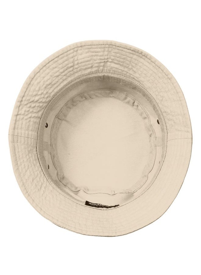 Falari Men Women Unisex Cotton Bucket Hat 100% Cotton Packable for Travel Fishing Hunting Summer Camp (S/M, Putty) - Image 5