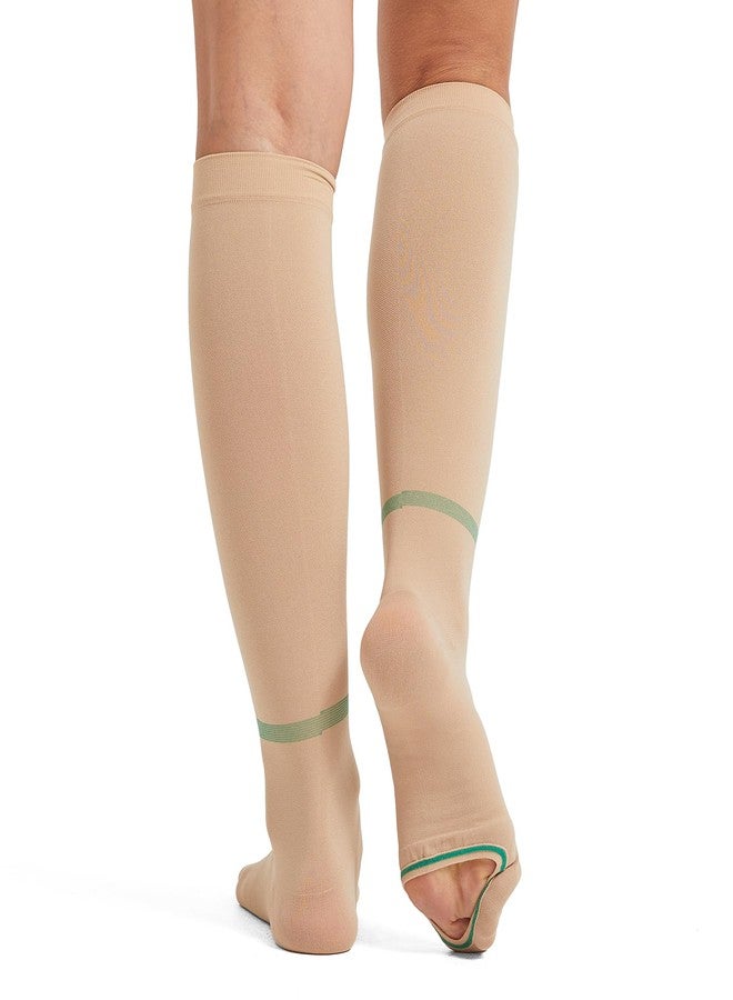 MGANG Extended Size 3XL Anti Embolism Compression Stockings 15-20mmHg, Knee High TED Hose Socks for Big and Tall, Oversized Wide Calf Support for Post-Surgery Swelling, Varicose Veins, Daily Comfort - Image 5