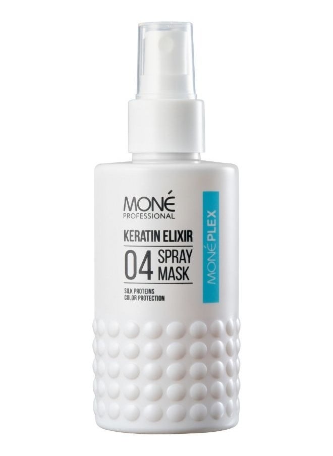 MONE Professional Moneplex 04 Spray Mask Keratin Elixir - Leave-in Hair Restoration Spray With Amino Acids & Liquid Keratin - Thermal Protection Up To 220°c - Revitalizes Severely Damaged Hair, 150 ml.  - Image 1