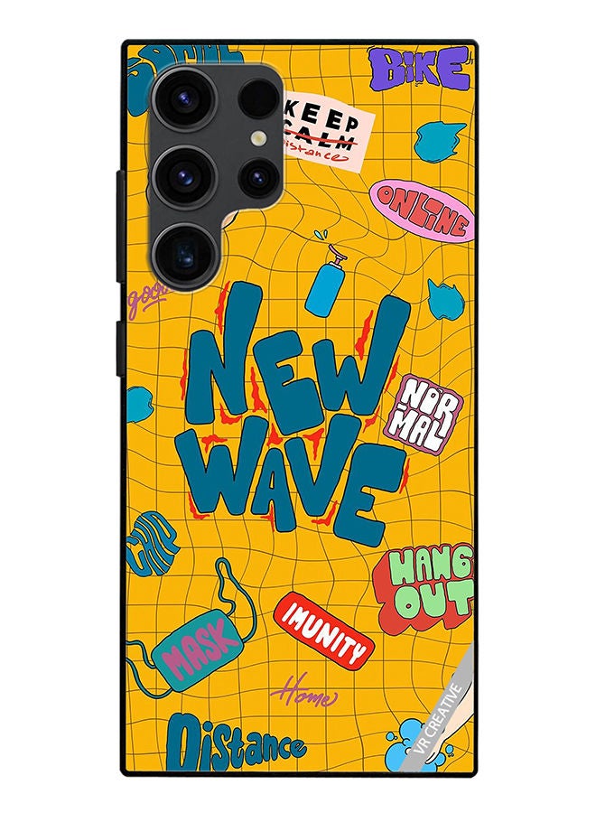 VR CREATIVE Protective Case Cover For Samsung Galaxy S23 Ultra 5G Multiple Logo Design Design Multicolour - Image 1