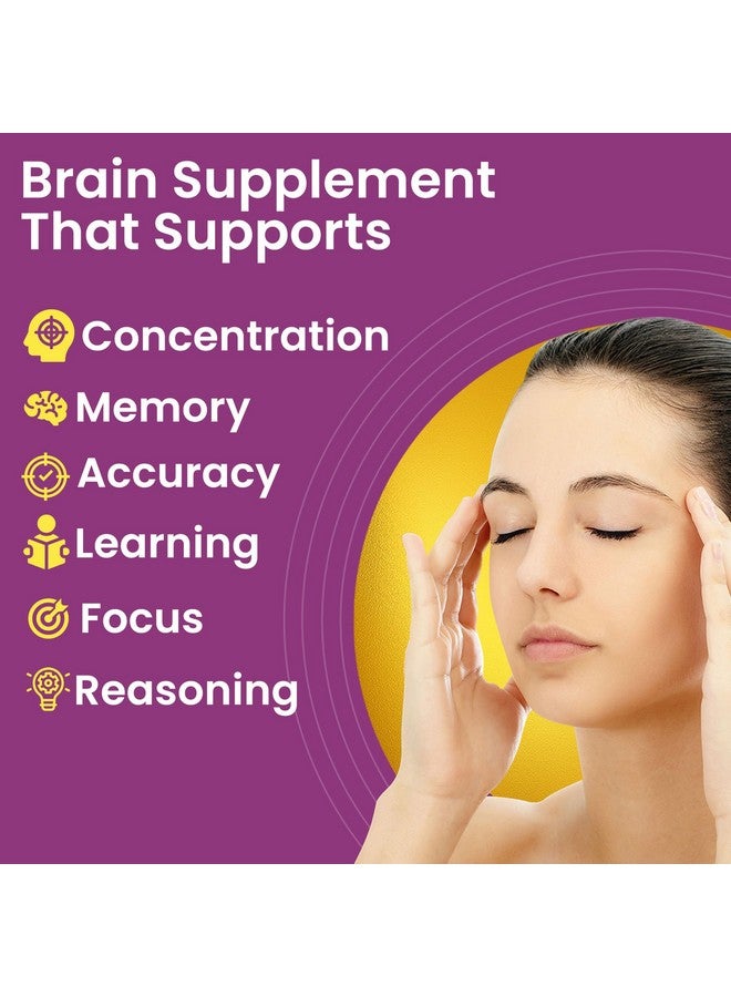 Dr. Morepen أقراص ذاكرة وتركيز ومزاج من دكتور موريبين مع جابا، أشواغاندا وبابونج لصحة الدماغ - عبوة 60 قرص نباتي، حزمة من 2 - Image 2