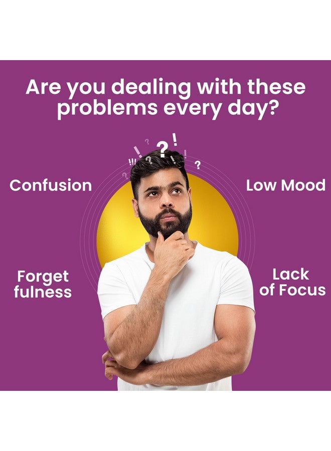 Dr. Morepen أقراص ذاكرة وتركيز ومزاج من دكتور موريبين مع جابا، أشواغاندا وبابونج لصحة الدماغ - عبوة 60 قرص نباتي، حزمة من 2 - Image 4