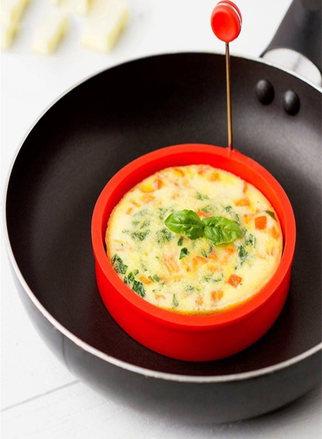 Ring Omelette Fried Egg Shaper Eggs Mould Red 10x10x2centimeter  - Image 3